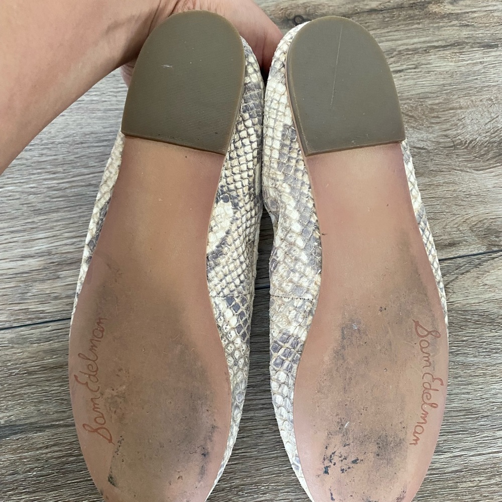 Sam Edelman Felicia Snake Embossed Ballet Leather Flats Shoes
Size 7.5 - Picture 7 of 8